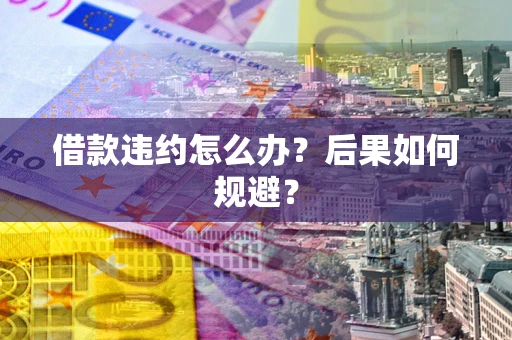 武汉借款违约怎么办？后果如何规避？