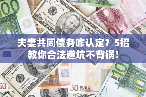 武汉夫妻共同债务咋认定？5招教你合法避坑不背锅！